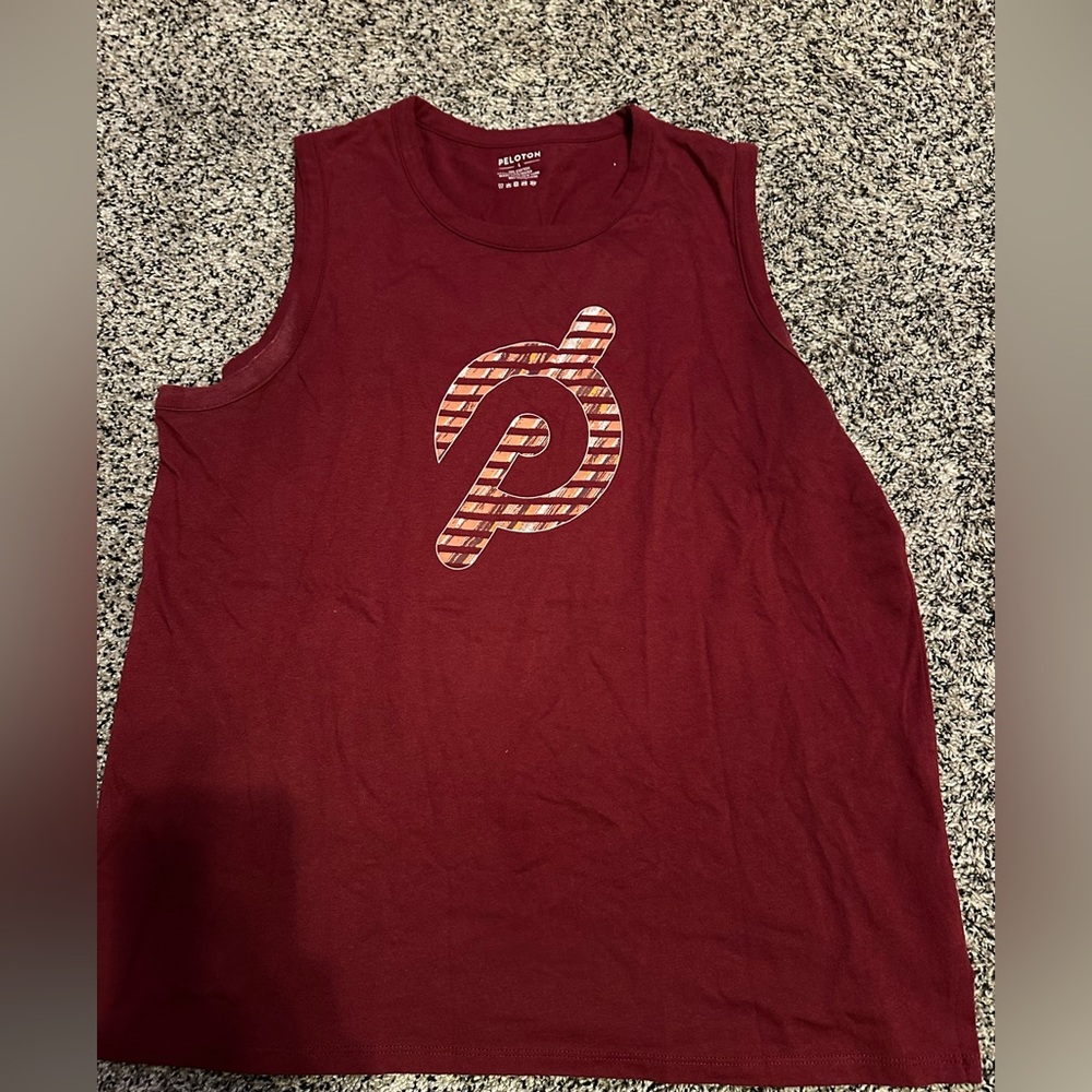 Peloton Burgundy Sleeveless Top